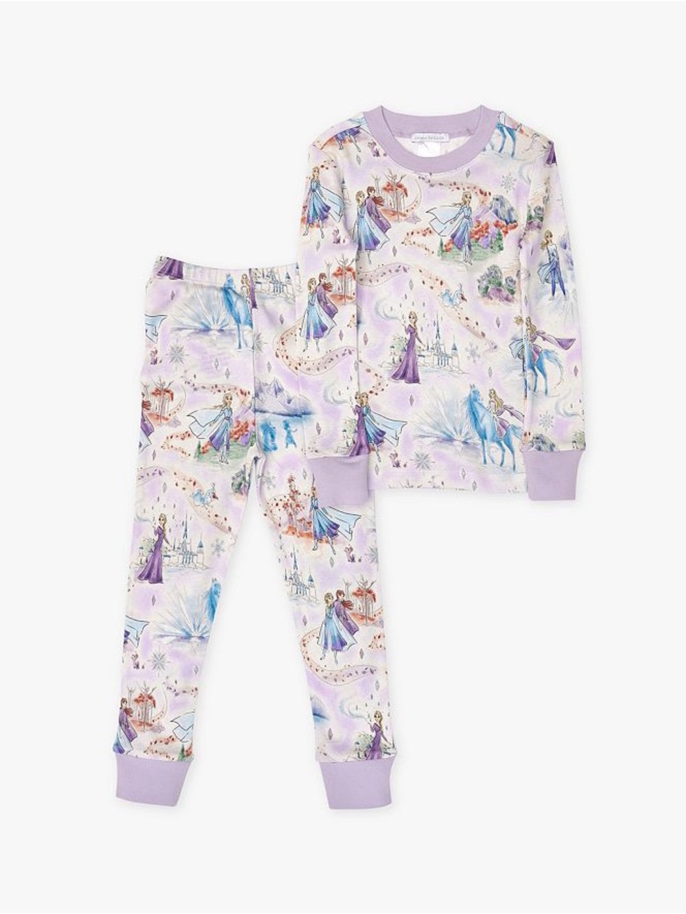 Pottery barn kids Frozen Disney Frozen Enchanted Organic Cotton Pajama Set 4T - Picture 5 of 5